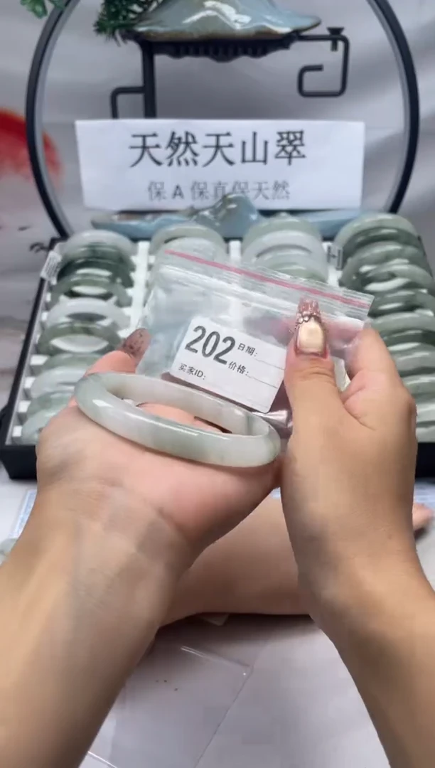 未镶嵌手镯石英质玉（天山翠）202