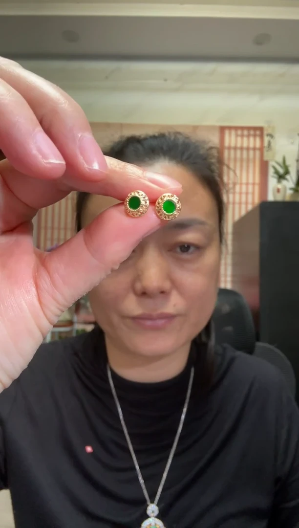 颈饰银S925镶嵌翡翠00003035
