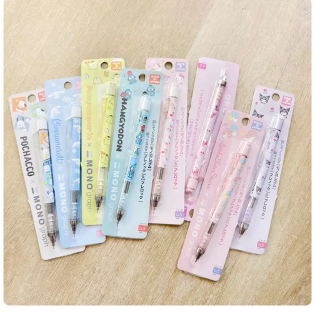 日本采购蜻蜓合作款可爱自动铅笔kt美乐蒂玉桂狗现货