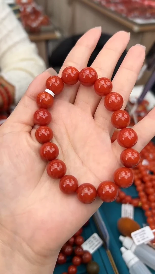 【闪购商品】南红玛瑙珠串未镶嵌多样发其一/12