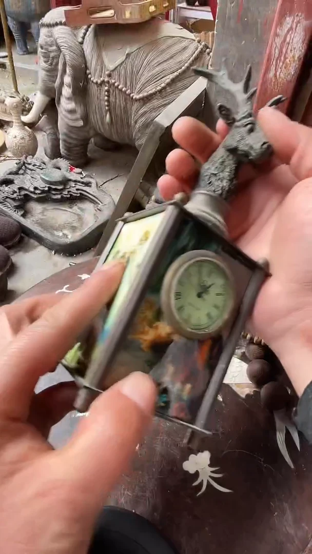 【闪购商品】木木雕新年快乐香木摆件