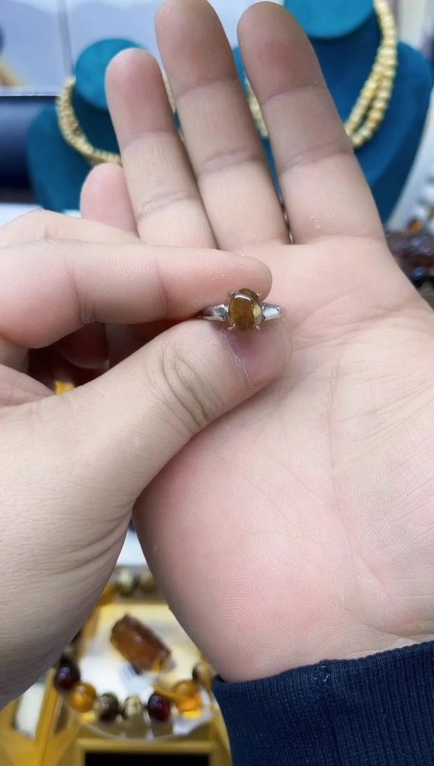 【闪购商品】琥珀戒指未镶嵌抚顺琥珀