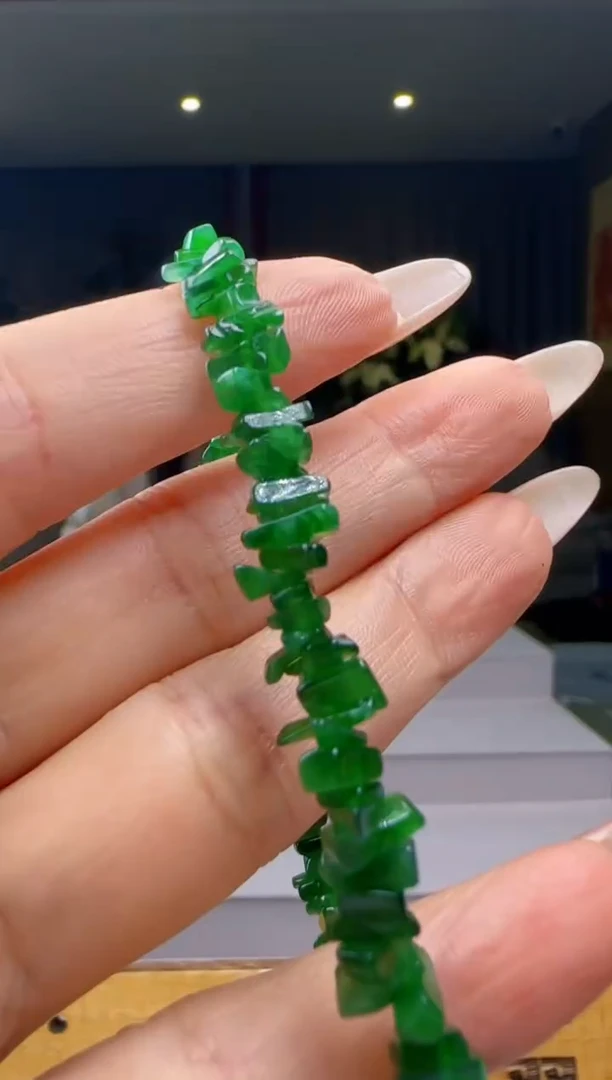 未镶嵌手串翡翠多样性发其一YJ@@WS1WX34163