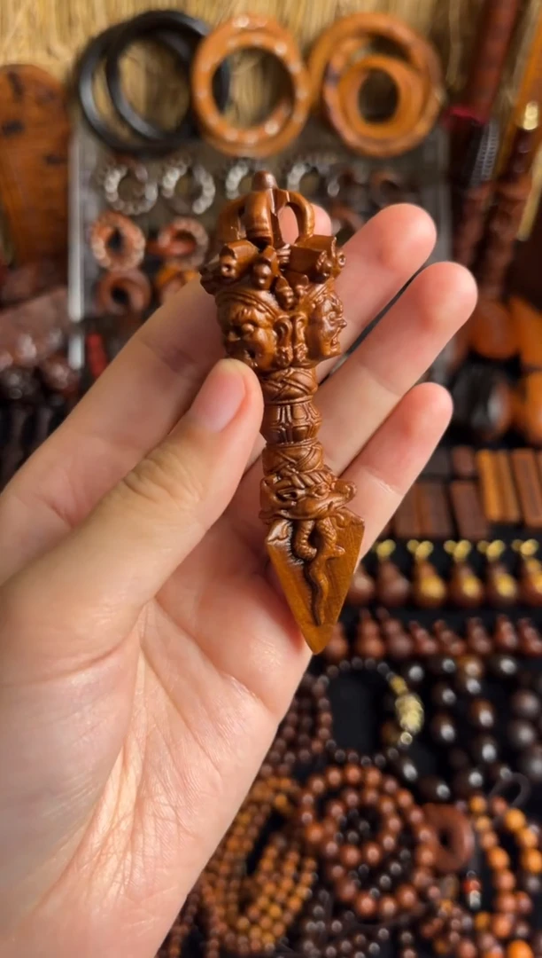 木雷击枣木 金刚杵中号10公分