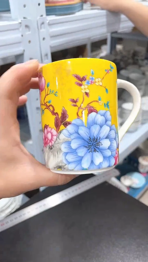 瓷片陶瓷（简装）杯子一个
