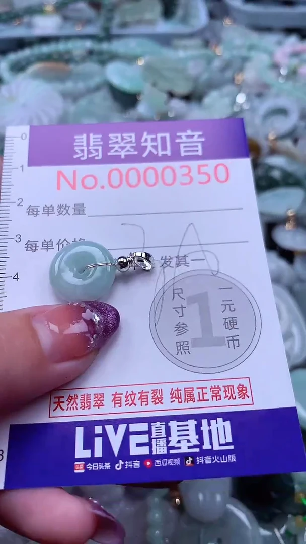 翡翠未镶嵌颈饰350