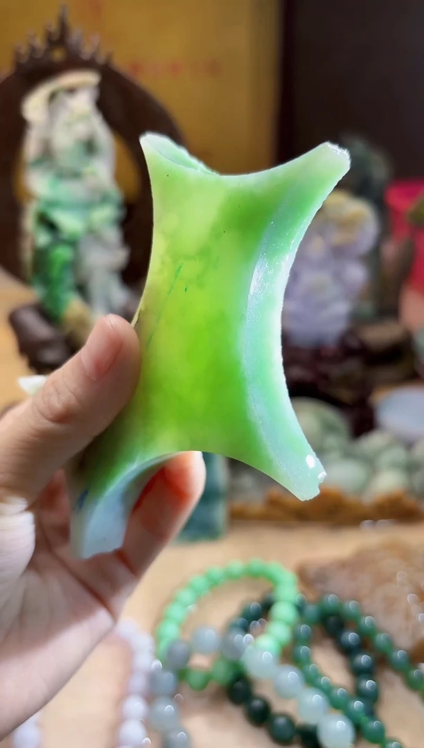 未镶嵌挂件翡翠A货柠优5964