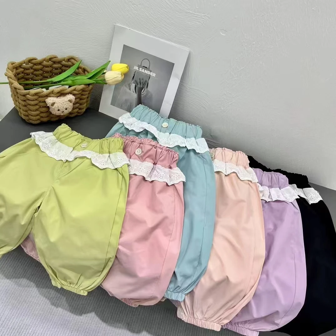 2025童装女宝休闲裤裤子韩版公主风女童夏季长裤