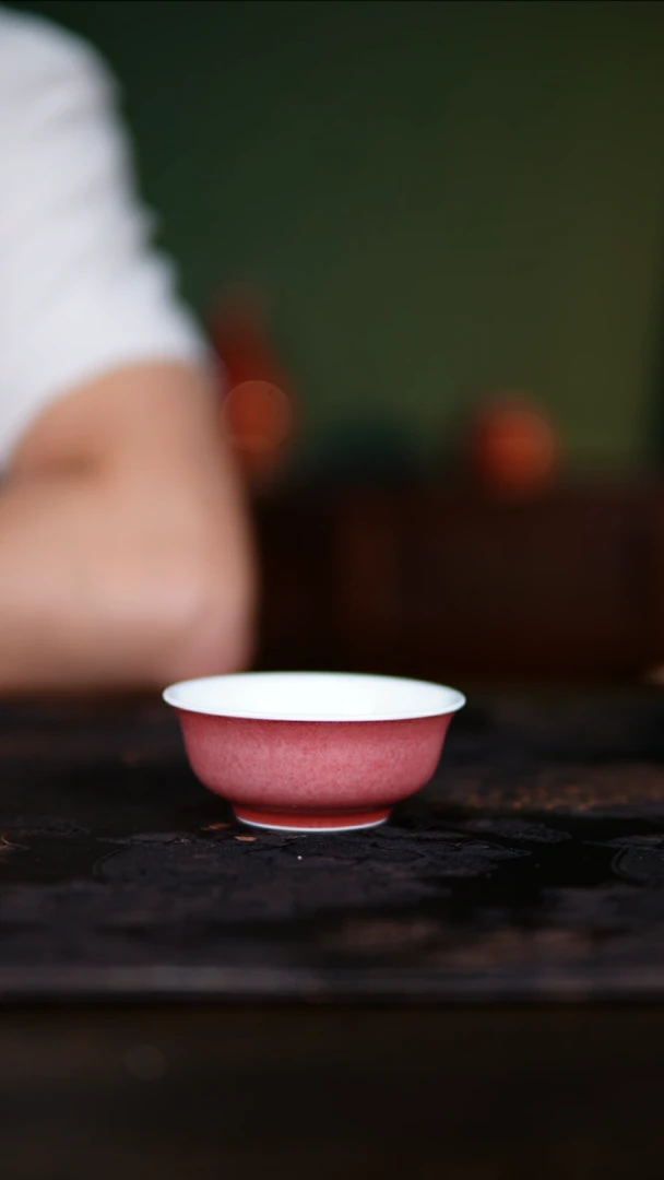杯子?****儿景德镇纯手工陶瓷豇豆红