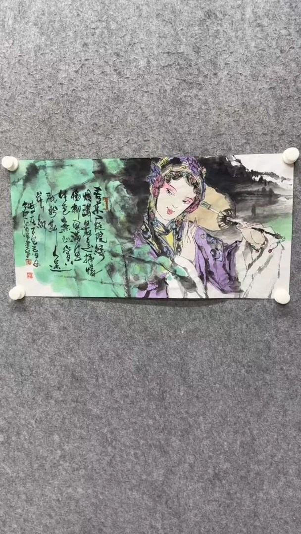 国画写意画人物画手绘