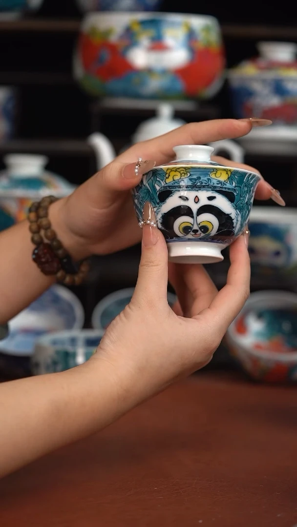 昨明陶瓷   盖碗