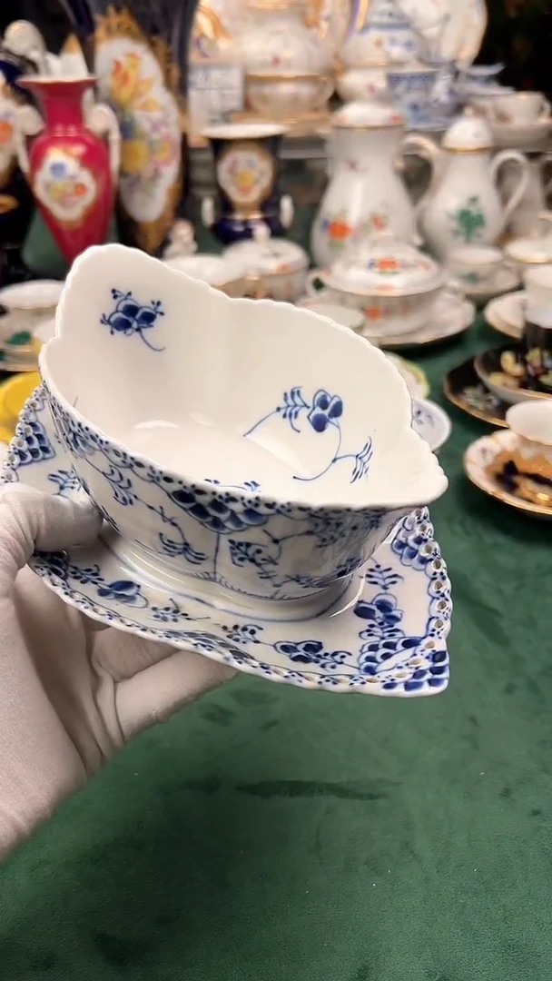 瓷片哥本哈根全蕾丝酱料碗