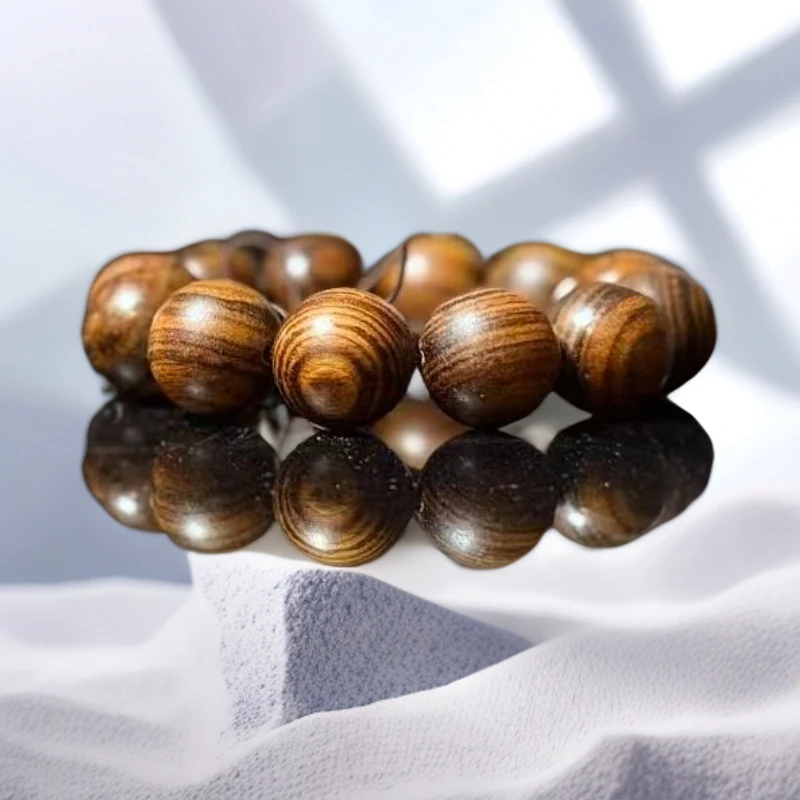 水波纹圆珠阴沉木单圈034【无礼盒】