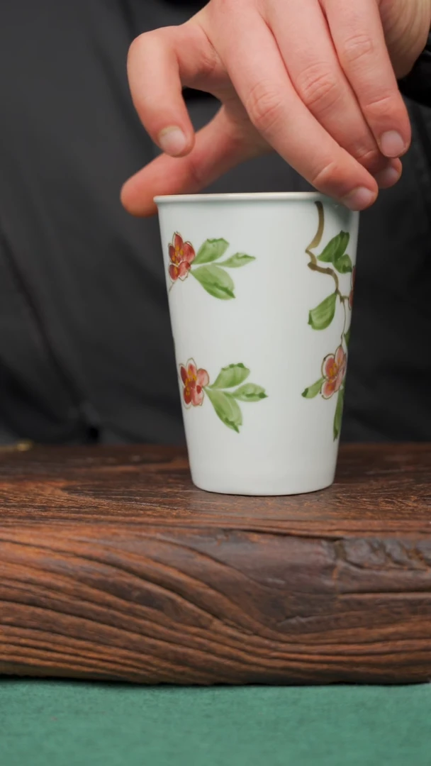 【闪购商品】瓷片196寻一缕瓷香杯釉下手工手绘瓷器