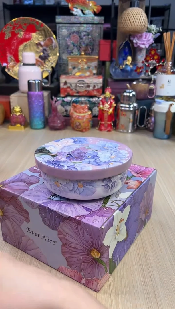 32绮梦花语带盖面碗