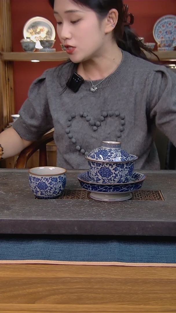 简装家用款2件套 老陶泥开片纹陶瓷茶具