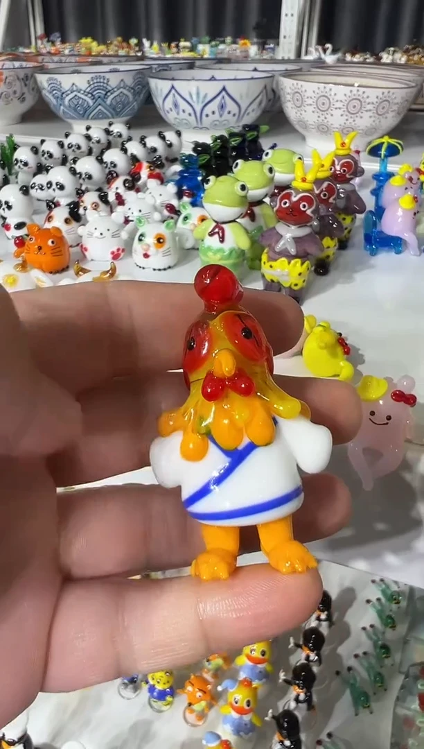 手工艺品琉璃?***E鸡摆件