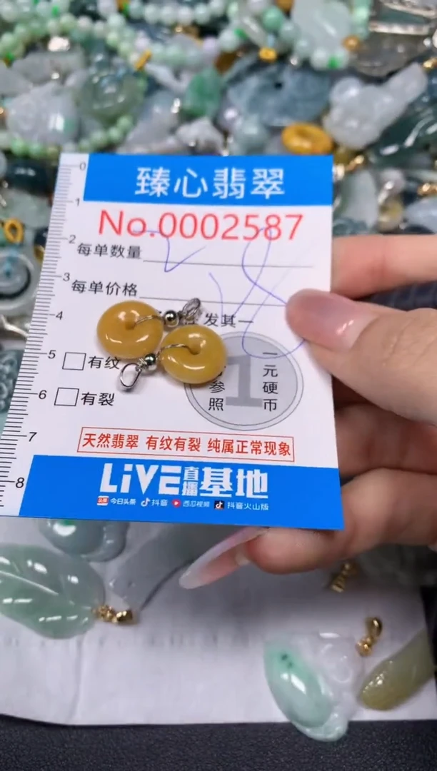 【闪购商品】翡翠颈饰未镶嵌含绳0002587