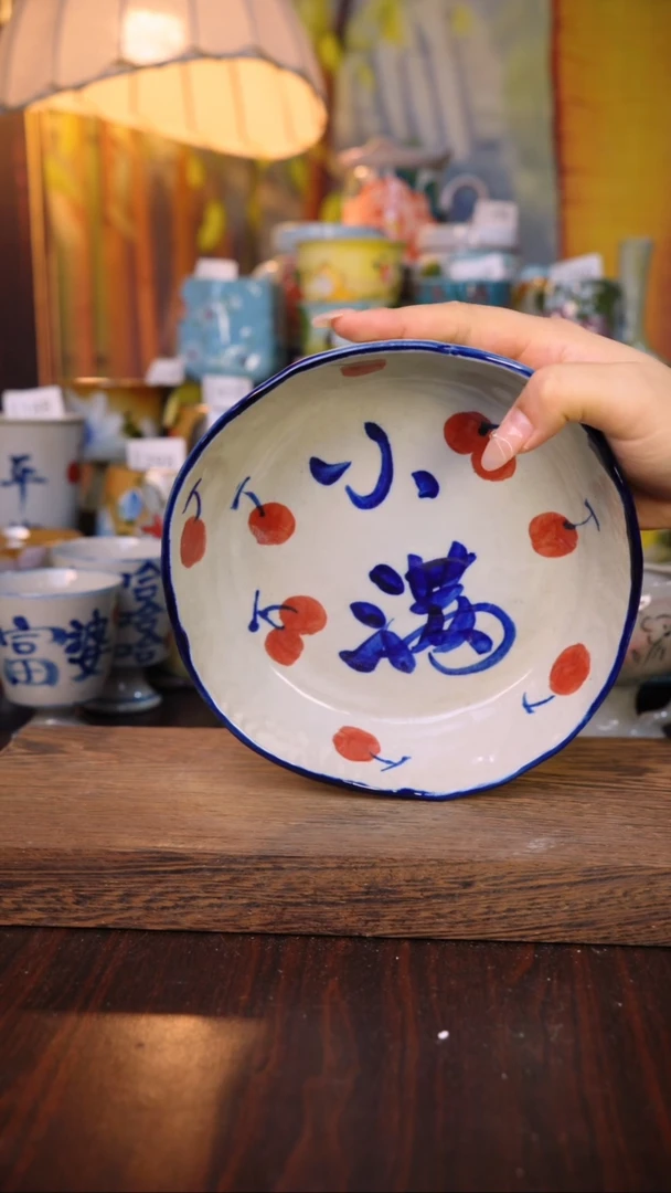 摆件泥垚手作 景德镇手工手绘器物