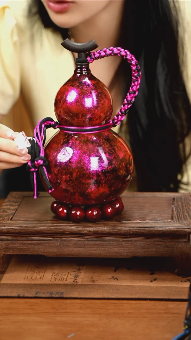 XM254漆艺酒葫芦不包手串