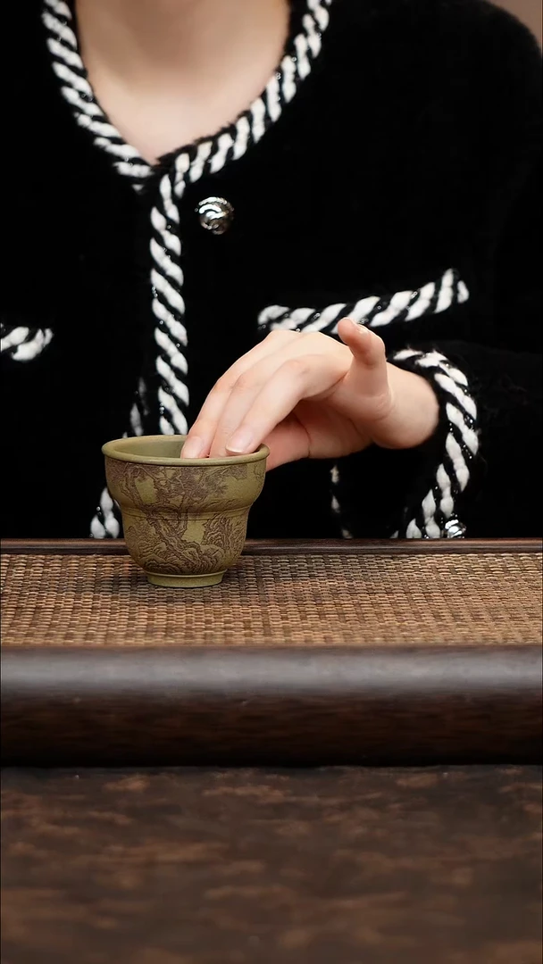 茶杯紫砂青段主人杯鹿