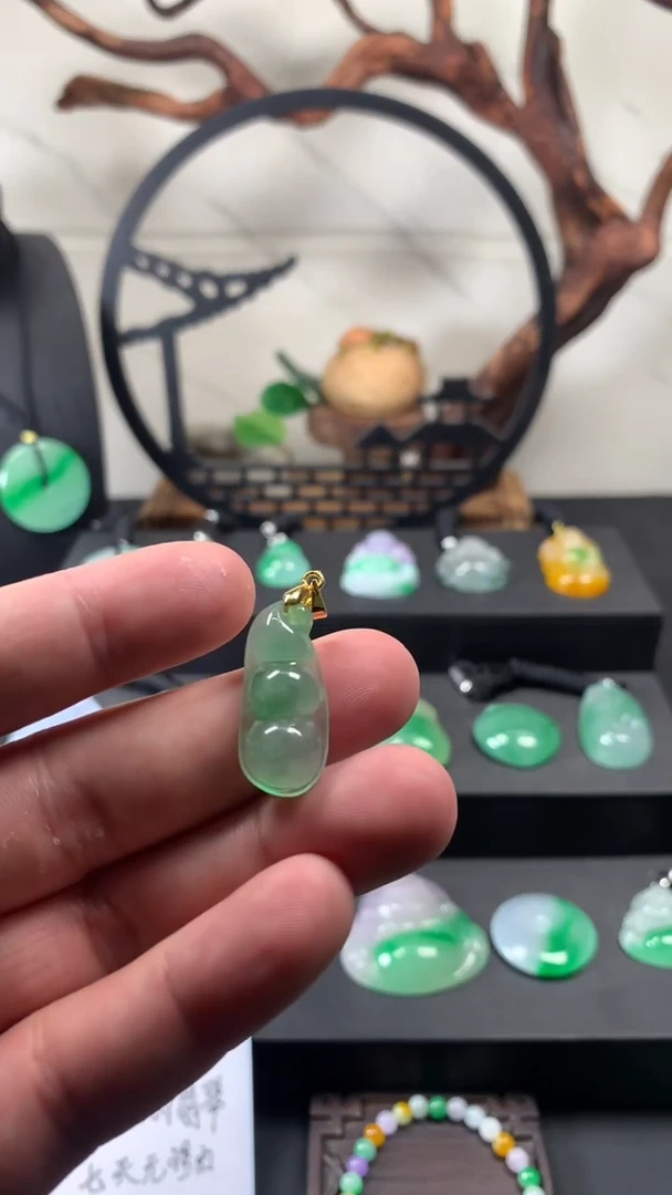 颈饰未镶嵌翡翠所见即所得，一图一物