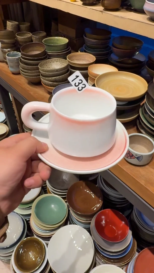瓷133 桃夭咖啡杯1套