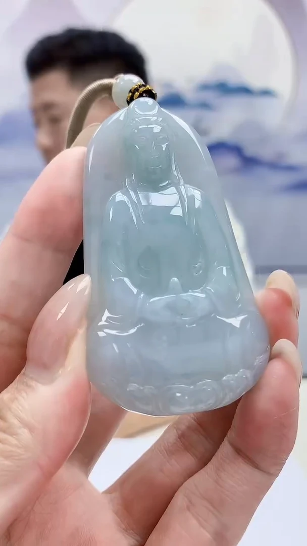 未镶嵌定制翡翠4917MM-毛货挂件34