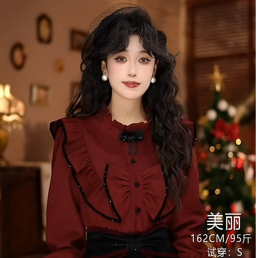 美丽【冬集】港味复古显瘦气质设计感上衣31212