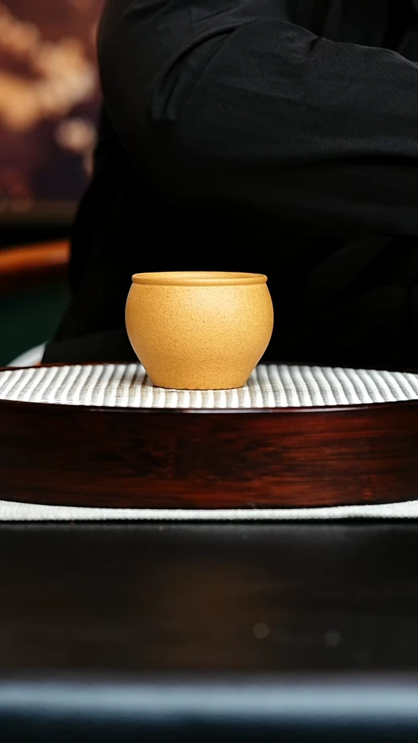 茶杯紫砂宜兴紫砂 主人杯 黄金段