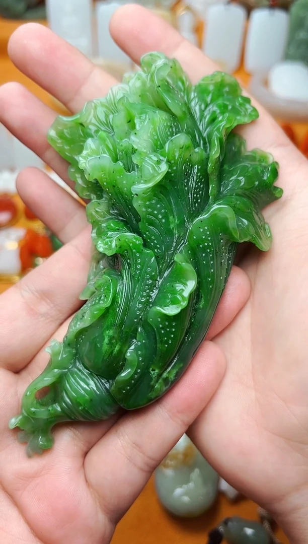 【闪购商品】和田玉摆件未镶嵌白菜