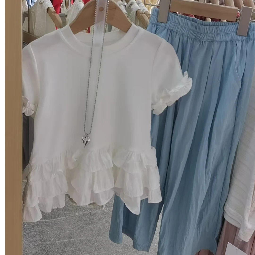 婴格朗迪2543女童休闲夏时尚洋气套装