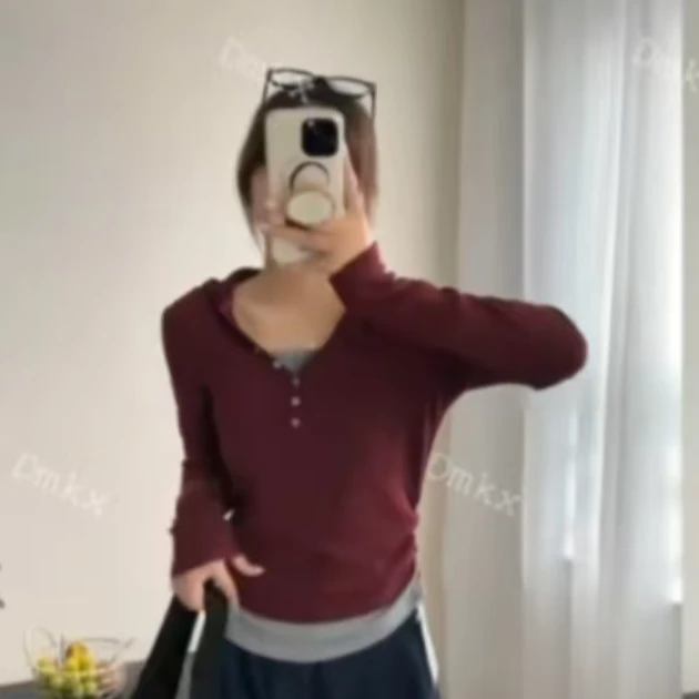 【锦衣服饰】DM 2418百搭打底小衫