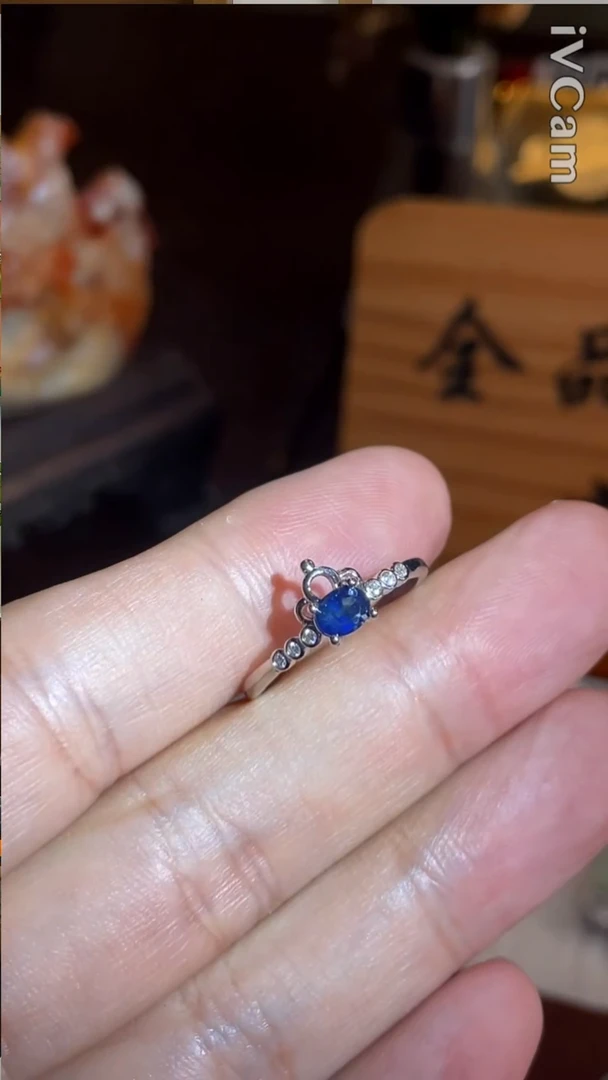 戒指蓝宝石未镶嵌6481号