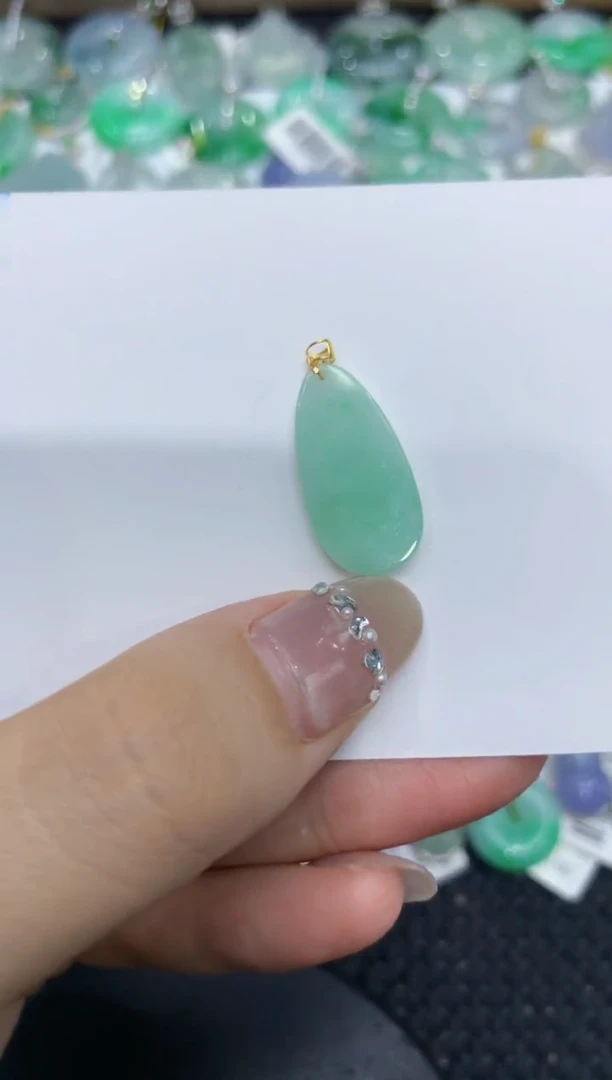 【闪购商品】翡翠颈饰18K金镶嵌222222222