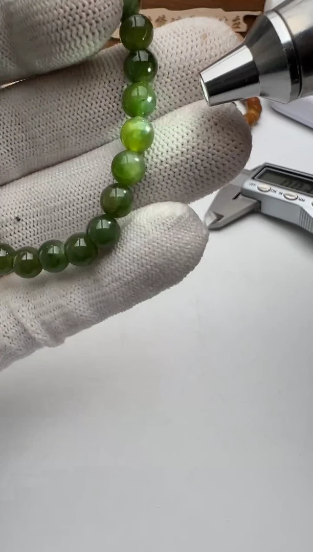 【闪购商品】和田玉（碧玉）手链未镶嵌碧玉手串