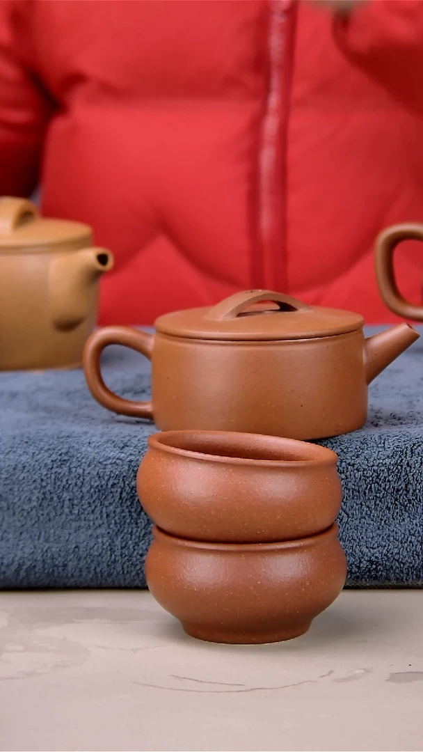 【闪购商品】紫砂茶壶110小汉娃 老红泥