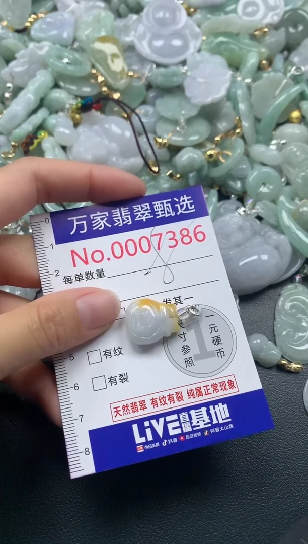 吊坠(不含链)未镶嵌翡翠7386
