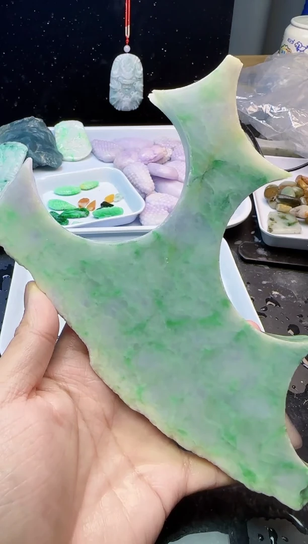 颈饰未镶嵌翡翠043天然A货翡翠