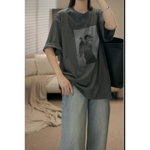 卢尚原创情侣图案T恤8378