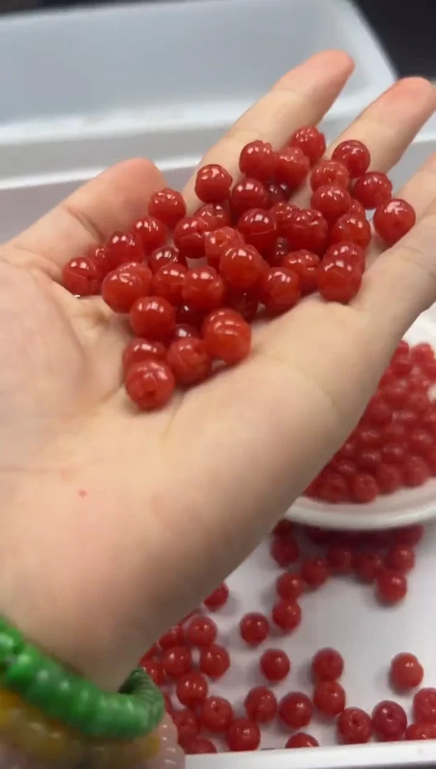 南红玛瑙未镶嵌颈饰W1860满肉南红莲花珠8mm*20颗