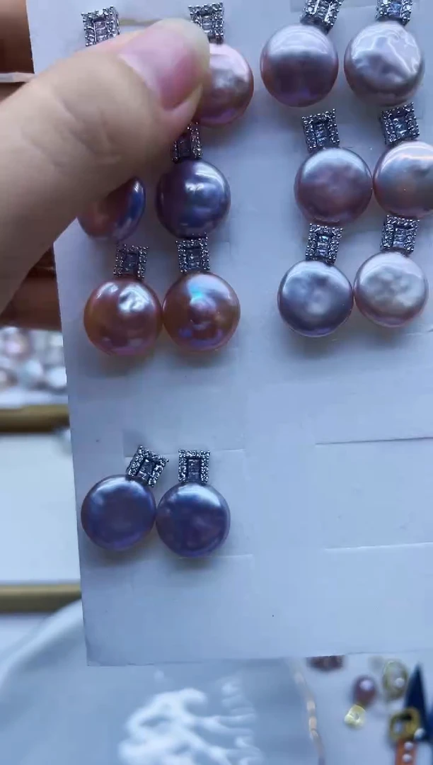 未镶嵌耳饰淡水珍珠耳钉多样性发其一