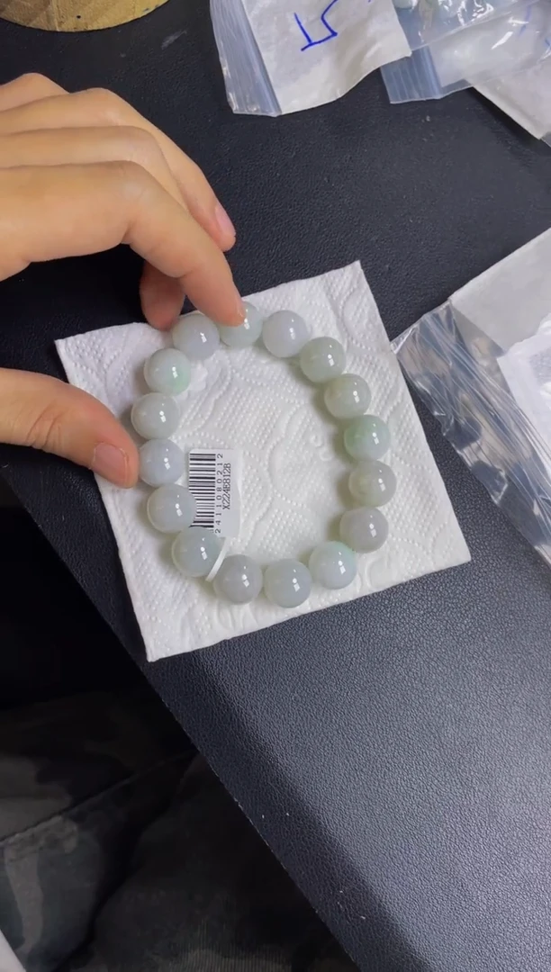 未镶嵌手链翡翠珠串