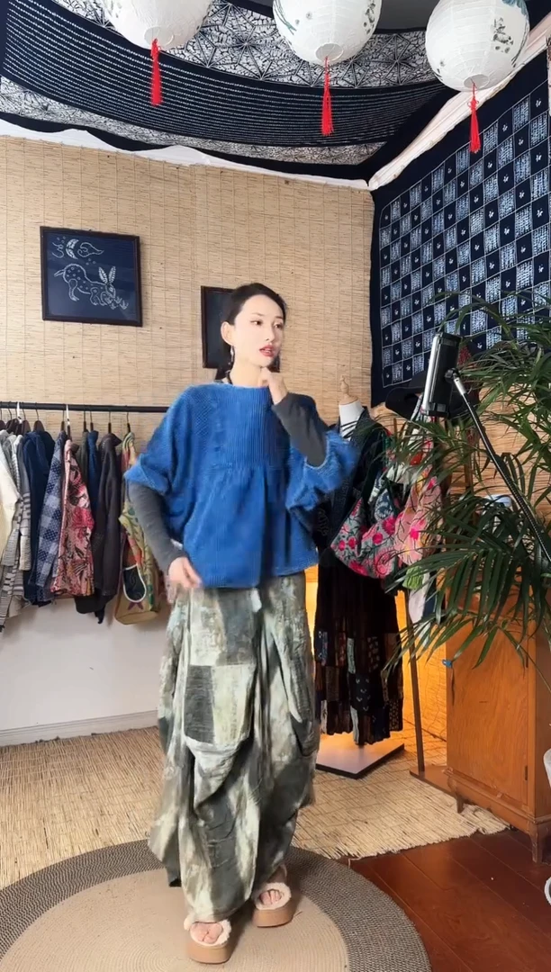 【闪购商品】设计师款蓝染半袖