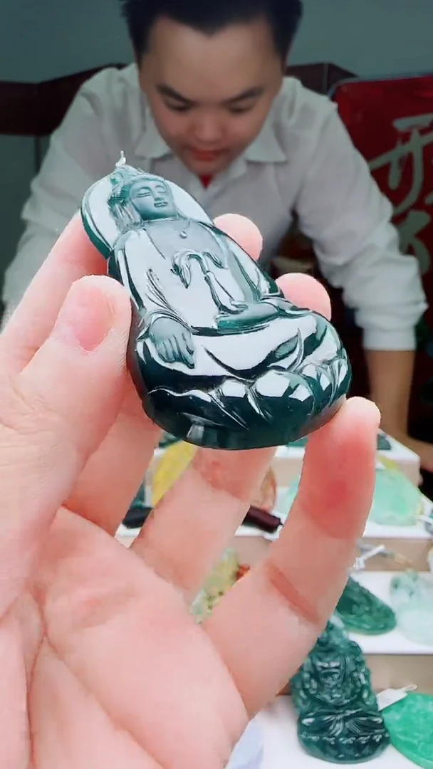 颈饰未镶嵌翡翠多样性发其一78360素衣观音