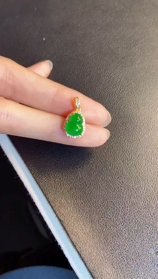 吊坠(不含链)银S925镶嵌翡翠1