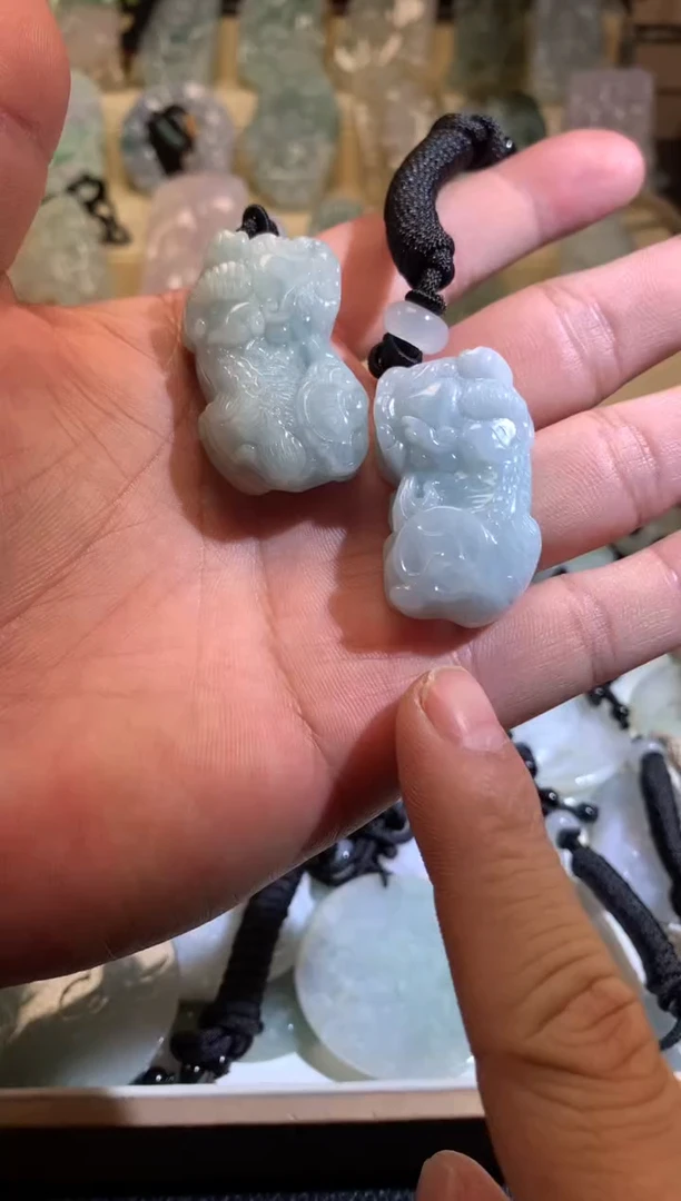 翡翠未镶嵌颈饰6/30/067多样性发其一