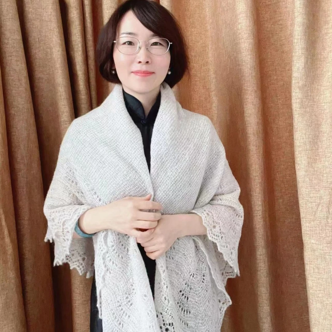 梧桐细雨编织 《无名》皇家羊驼蕾丝和如玉材料包（半成品）