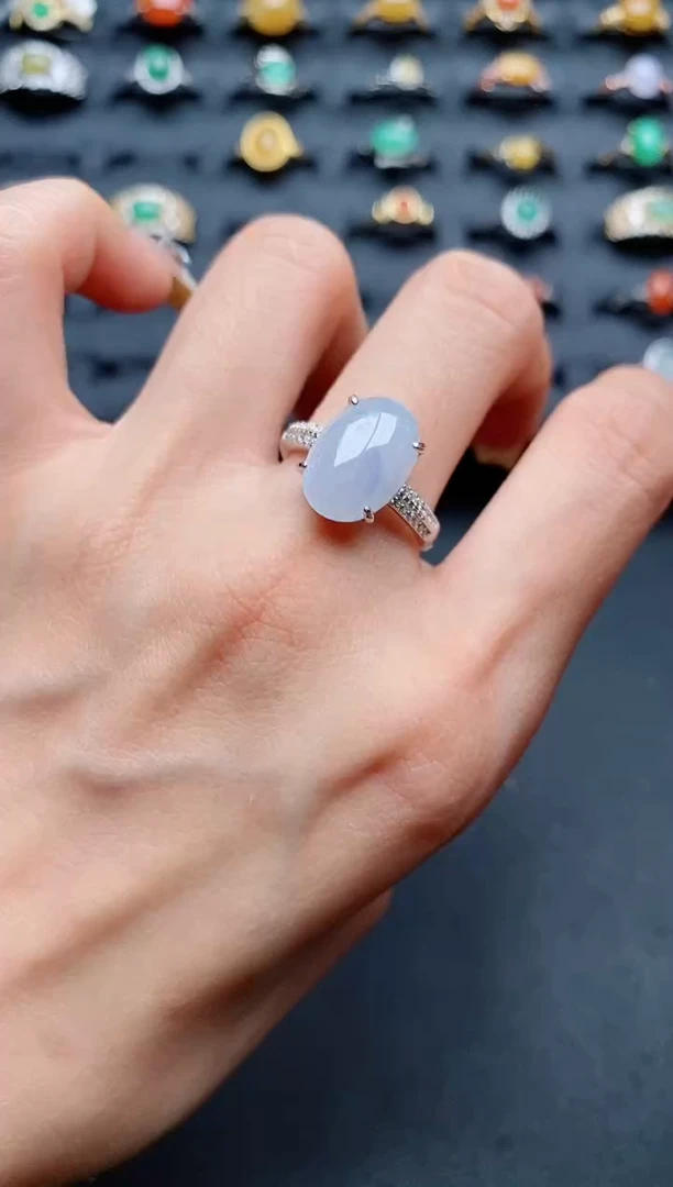 【闪购商品】翡翠戒指银S925镶嵌..........