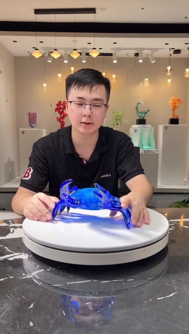 摆件巴比特美学 蓝色螃蟹